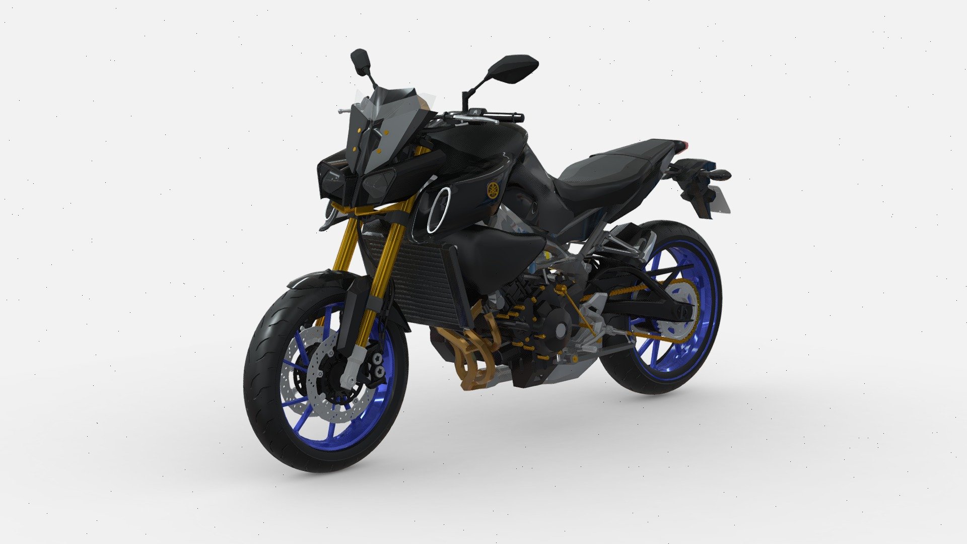 This is an exact 3D replica of the YAMAHA MT-10 motorcycle. This model includes details such as the engine, tires, shock absorbers and other elements. This is an ideal model to use in visualizations, animations or computer graphics projects.

Customer reviews are extremely important for the development and improvement of services. If you purchased a 3D model in my store, I encourage you to share your opinion by leaving a rating (stars). This will help me understand your expectations and adapt
 offer to suit your needs. Thank you for your time and support!

see all collection: https://skfb.ly/oOt6w - 3D model YAMAHA MT 10 - Buy Royalty Free 3D model by zizian 3d model
