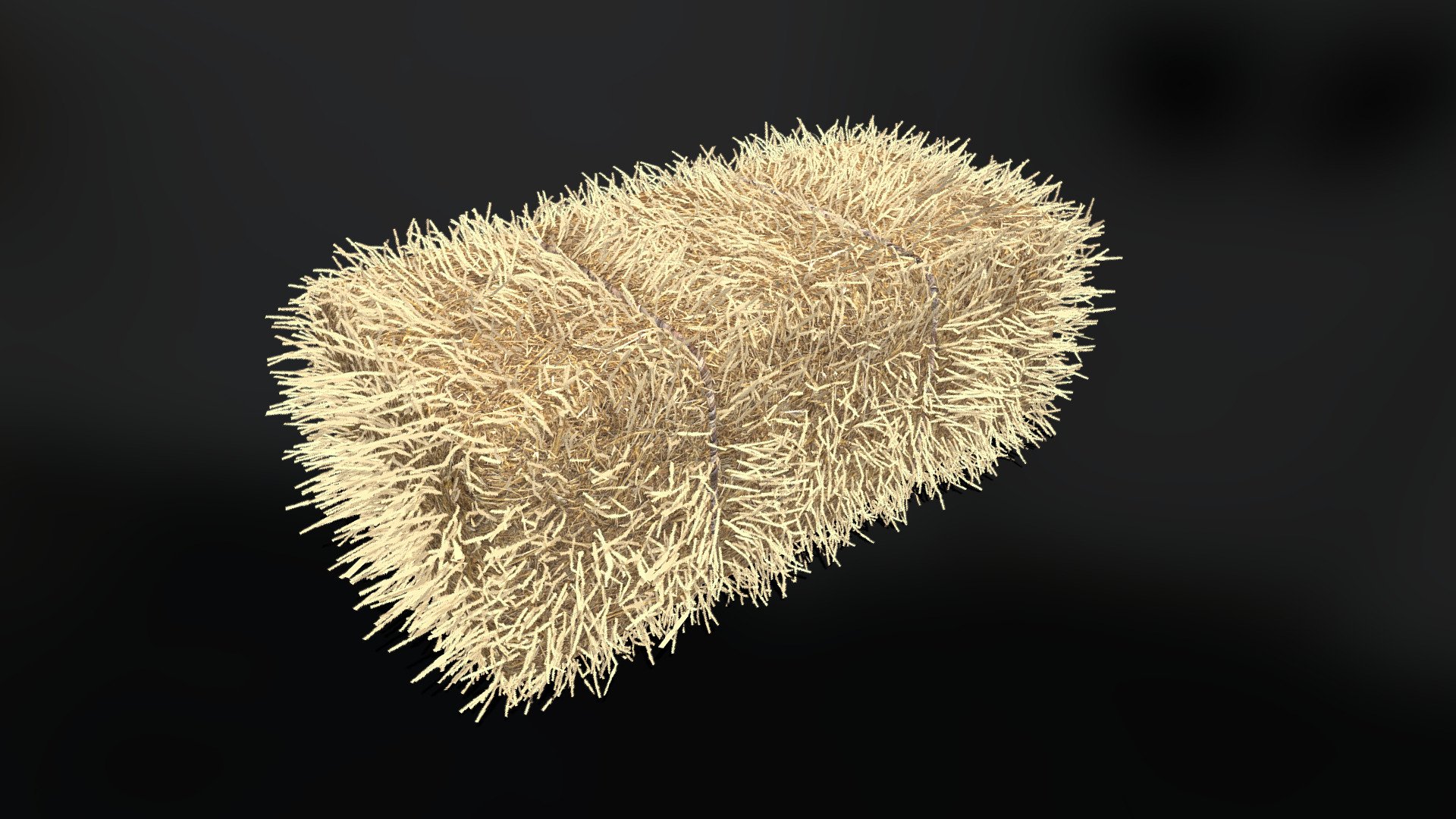 This is a hay bale, intended for use in games or any other real-time environment. 
This model is also included in a larger pack, which contains multiple haystacks and hay bales.
The model is game-ready but relatively high-poly. 
It is intended to be used with performance-enhancing game engine techniques such as auto LODs, distance culling, etc.

4k .tga textures are included in the download:




BaseColor.tga

Normal.tga

ORM.tga (This is a packed texture, where the RGB channels each contain different texture maps)
Red Channel = Ambient Occlusion - Green Channel = Roughness - Blue Channel = Metallic

Model + Textures by: David Falke

Website: https://www.grip420.com/

Discord: Follow us on Discord

Facebook Follow us on Facebook - Haybale Rectangular - 01 - GameReady - Buy Royalty Free 3D model by GRIP420 3d model