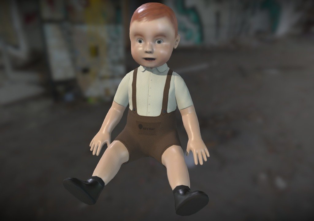 Haunted Baby Doll (new) - 3D model by Sergi Nicolas (@snicolast) 3d model