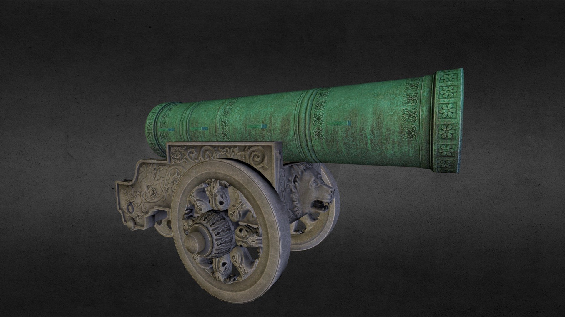 3 day class assignment with 2k texture and 6k tri limit - Tsar Cannon - Download Free 3D model by iznvm 3d model