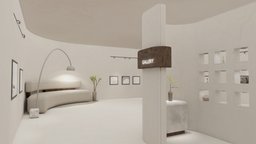 Minimalistic VR Gallery | Lobby | Baked