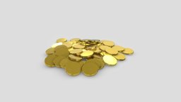Coin Pile Generic coin, money, realtime, ready, banknote, asset, game, low