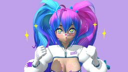 Addilyn Bazeele ғɪʀsᴛ ᴅʀᴇss / ᴠᴛᴜʙᴇʀ animegirl, anime3d, anime-character, vtuber, unity3d, anime, handpainted-lowpoly, vtubermodel, vseeface, vtuber-commission