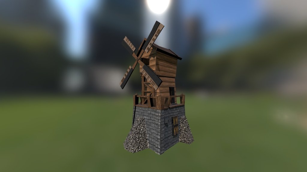 Windmill - 3D model by designerandres 3d model