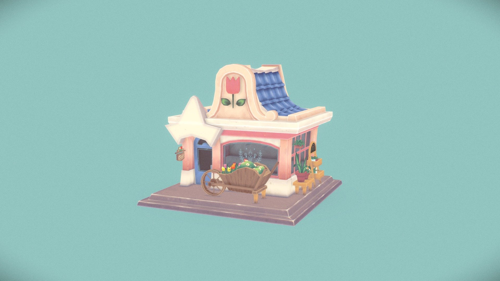 This is a Bloemenwinkel a Dutch styled Flower shop!!!
p.s This is a test for class XDXDXD Enjoy - Flower Shop - 3D model by shixye 3d model