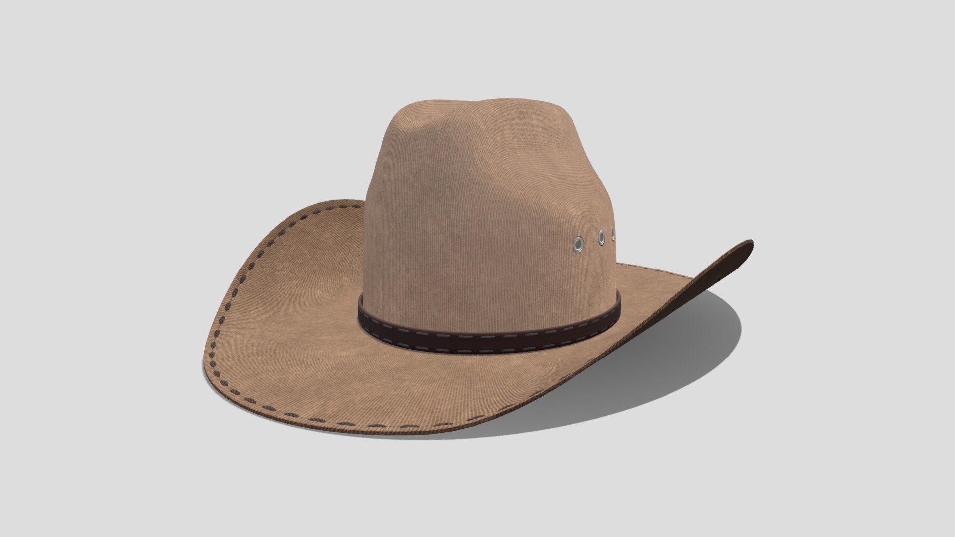 Western Stetson Cowboy hats have frequently been said to have “won the West” and every history of the cowboy hat really begins with them 3d model