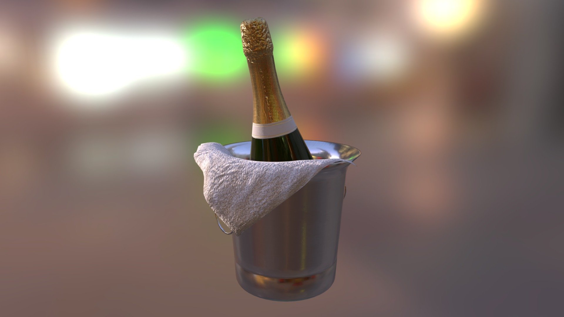 Chateau de Mike - Champagne Bucket - 3D model by QReal Lifelike 3D (@kabaq) 3d model