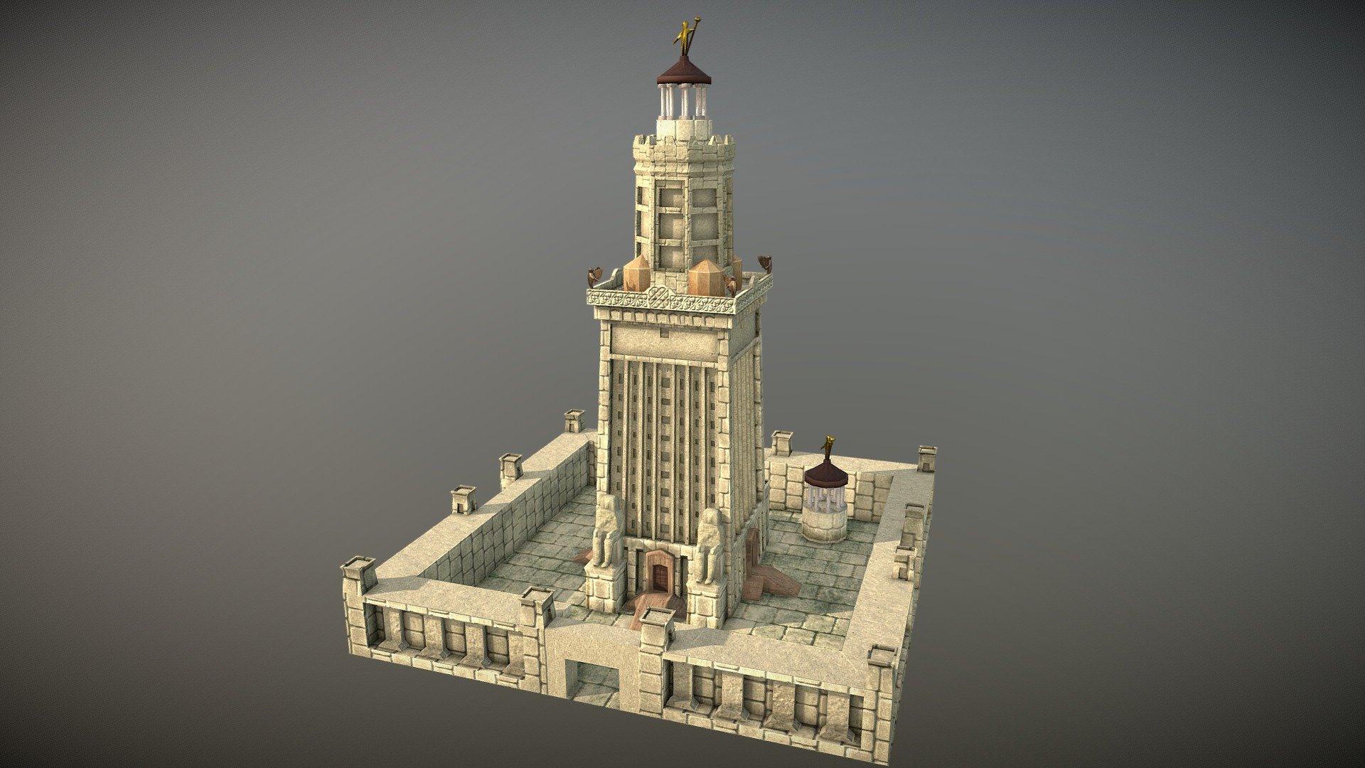 Texturized by me @xeep

Modeling by @jacobomuino

Made for BOC Project - Lighthouse of Alexandria - 3D model by Xeep 3d model