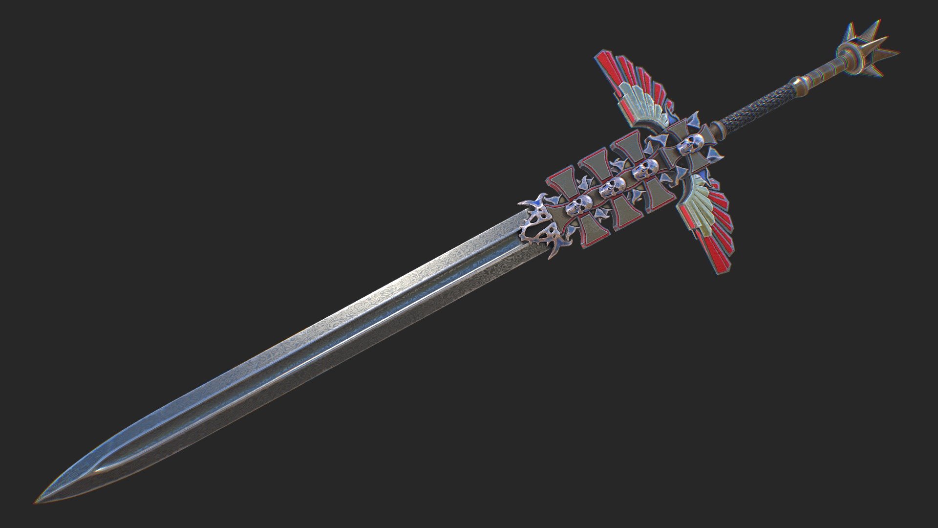 Made for Unity - Fantasy_sword_1 - 3D model by Nicu_Tepes_Vulpe 3d model