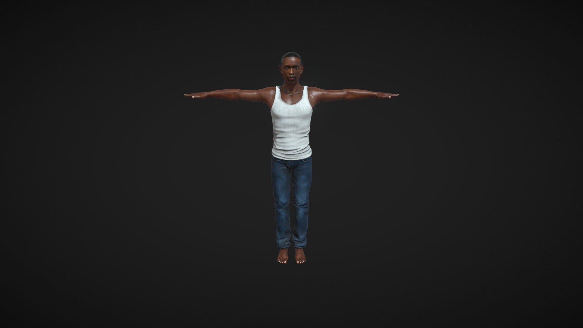 This is Remake for CJ (Carl Jackson) from GTA San Andreas 3d model