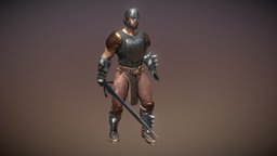 Medieval Warrior warrior, medieval, character, unity, unity3d, animated, fantasy, rigged