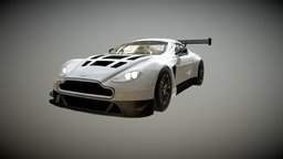 Aston Martin GT3 (Animated) aston, martin, gt3, 3dsmax, vehicle, car