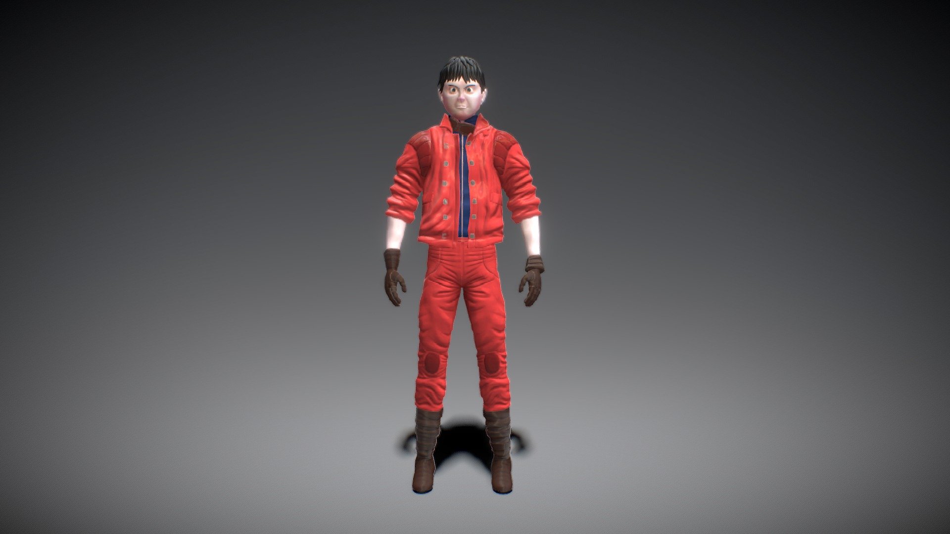 Kaneda from one of my favorite animes ever, Akira!
Still playing with the textures, will be updating to get rid of some seems that are visible.
Weapon and bike coming soon.
Hope you enjoy! - KANEDA!!! - Buy Royalty Free 3D model by rpinto3d 3d model