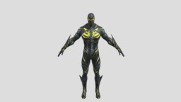 Black-Racer(Textured)(Rigged) racer, character, 3dmodel, textured, black, rigged, black-racer