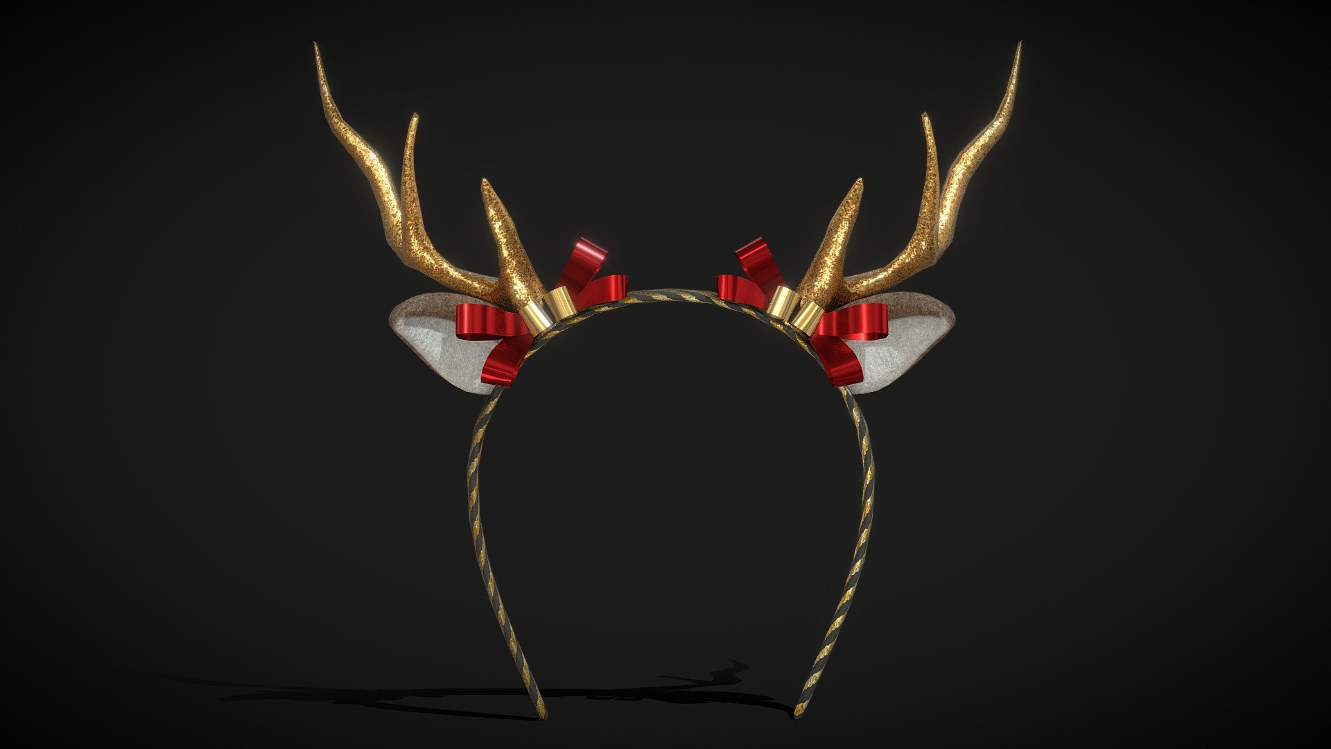 Christmas Deer Ear Headband - low poly model

Triangles: 3.2k
Vertices: 1.9k

4096x4096 PNG texture

Commercial use*

My models cannot be included in an asset pack or sold at any sort of asset/resource marketplace 3d model