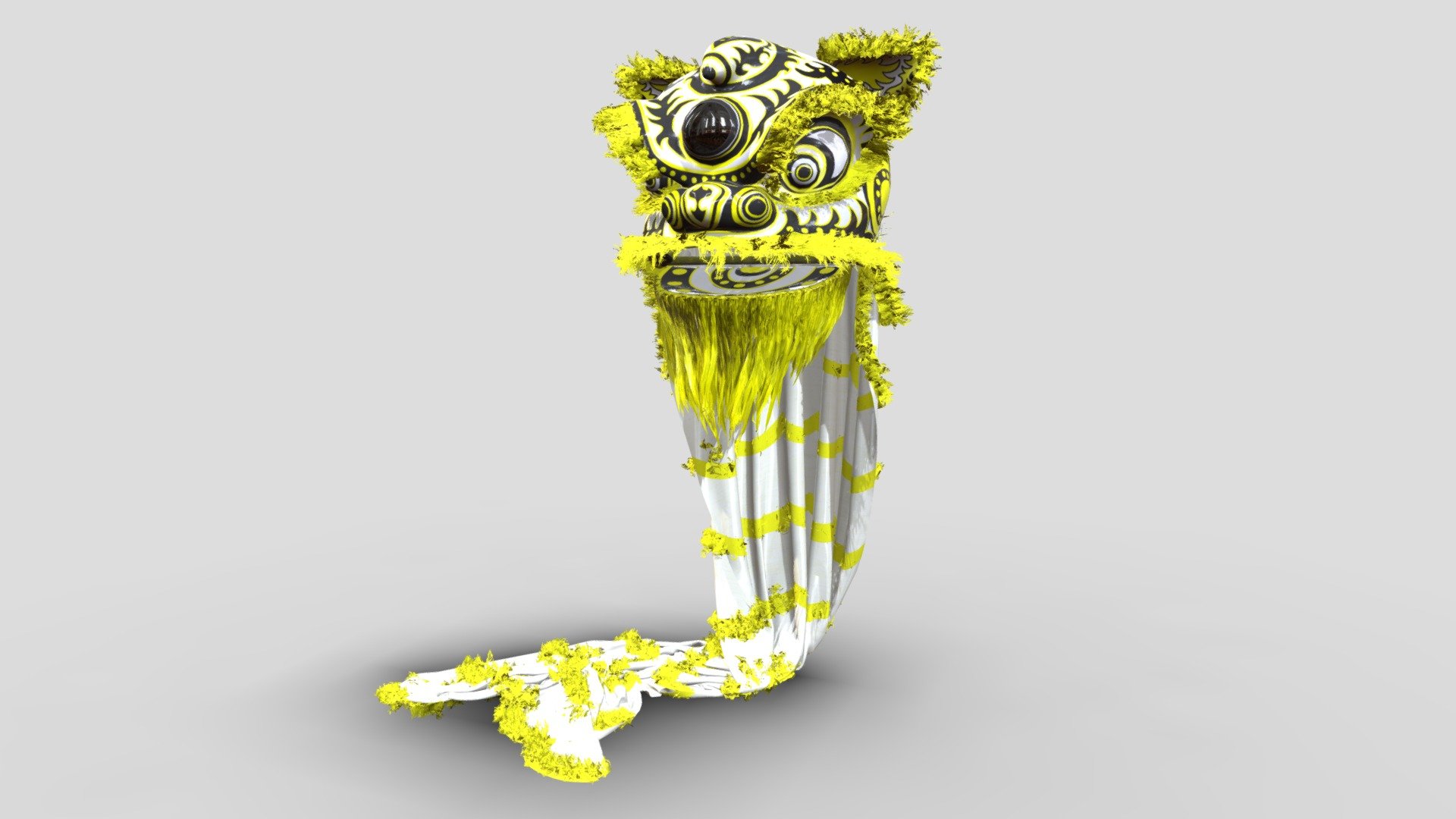 Lion head and hair card modelling with Blender, clothing with Marvellous, texturing with Substance Painter


render in Unreal Engine 5.3


render in Unreal Engine 5.3 - Chinese Lion Dance Lion Head (黃獅) - Buy Royalty Free 3D model by Kui.Tsang 3d model