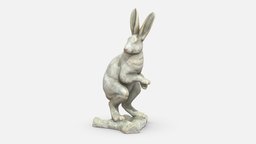 Sitting Hare / Sculpture / 3D model hare, substancepainter, substance, unity