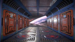 Sci Fi Spacestation Corridor