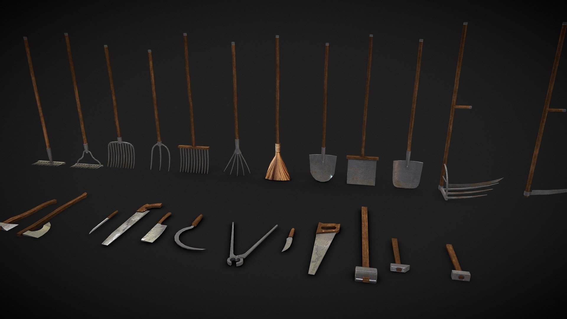 Low poly 3D Garden Tools Collection

Low poly tools for AR /VR

Mobile phone games 

metaverse game

Texture PBR Materials

2k Texture - Garden Tools pack - Buy Royalty Free 3D model by pradeep Thapliyal (@pradeep1) 3d model
