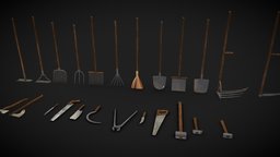 Garden Tools pack saw, clamp, trowel, garden, hammer, pack, fork, wrench, sledgehammer, pick, hay, spanner, pliers, farm, realistic, pickaxe, screwdriver, hatchet, hacksaw, shovel, mallet, sickle, shears, hedge, rake, hammers, hoe, spade, pitchfork, pipe-wrench, mattock, caulking, hand-plane, prybar, rubber-mallet, axe, hand