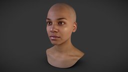 Female Head Scan_01 face, scanning, people, unreal, ready, clean, friendly, head, scanned, inifinite, forms, gamereadymodel, gamereadyasset, character, unity, game, 3d, model, scan, female, animation, gameready, scanned-object