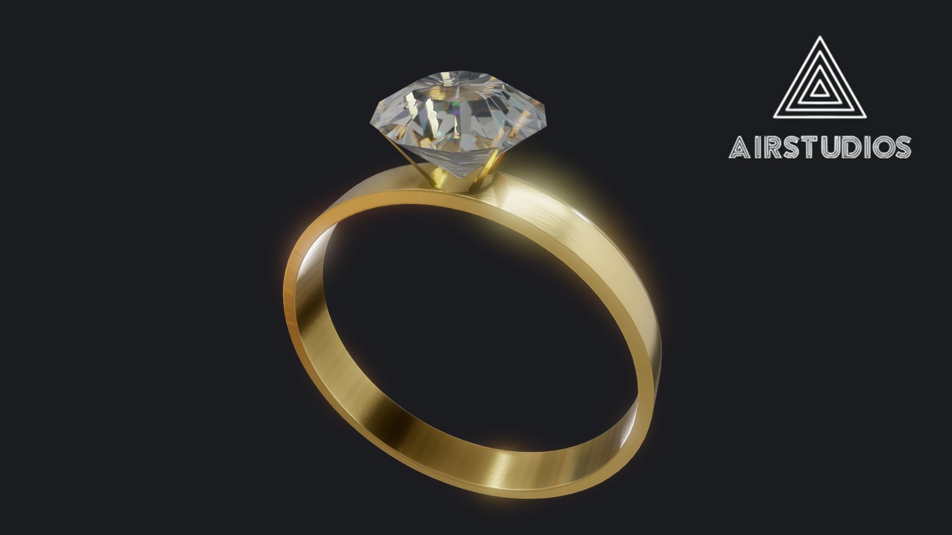 Wedding Ring made in maya - Wedding Ring - Buy Royalty Free 3D model by AirStudios (@sebbe613) 3d model