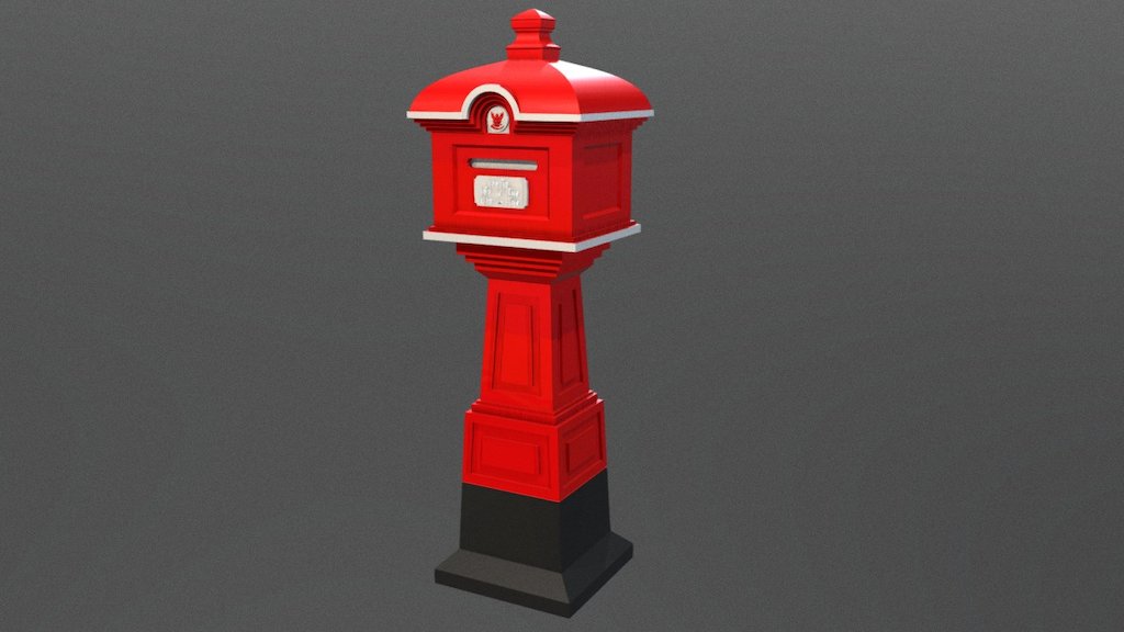Post Box02 - Download Free 3D model by booni4dee 3d model