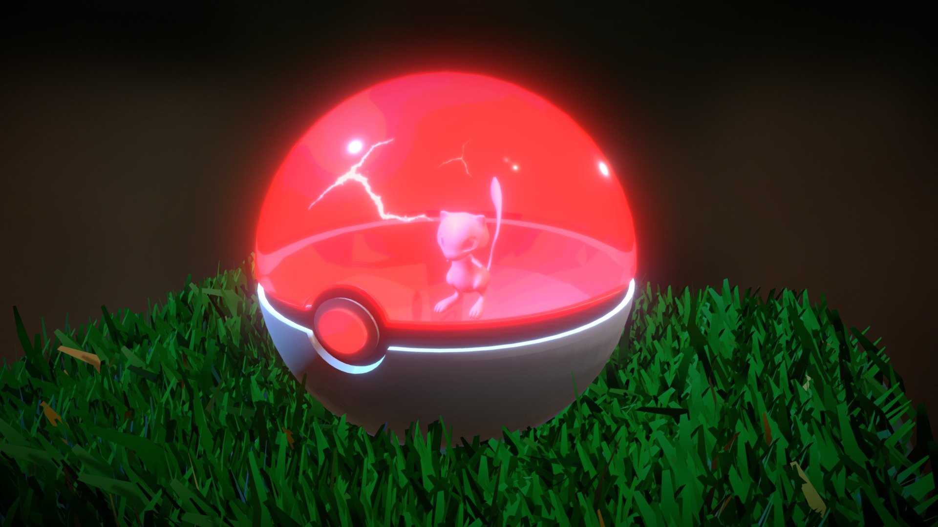 My pokeball with the Mew inside.
I made this animation of Mew trying away out of the pokeball.
All the 3D modeling I've made on Maya 2018.
The texture of Mew was made on Photoshop.
 - Pokemon - Pokeball feat. Mew (Animated) - 3D model by E.Rodrigo 3d model