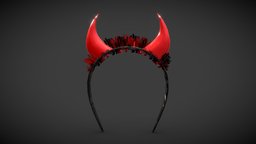 Devil Headband hair, hat, leather, cloth, devil, fashion, accessories, party, ar, accessory, costume, wearable, cosplay, instagram, headwear, headband, party-mask, fashion-style, girl, devil-horn
