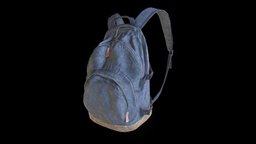 Canvas Backpack bag, survival, backpack, suede, ellie, dayz, canvas, tlou, gamereadyasset, game, gameready, thelastofus2