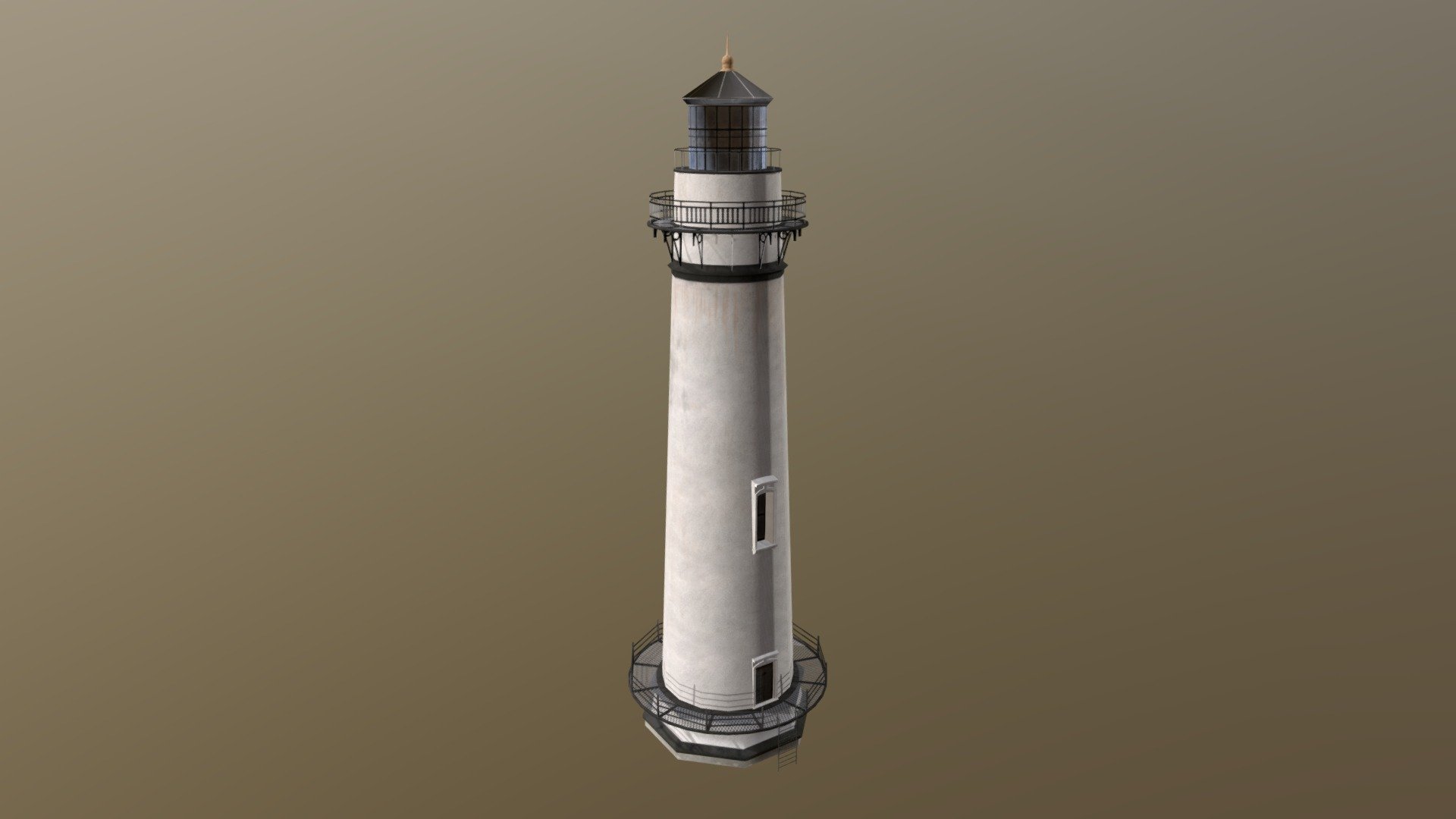 A 19th century lighthouse 3d model
