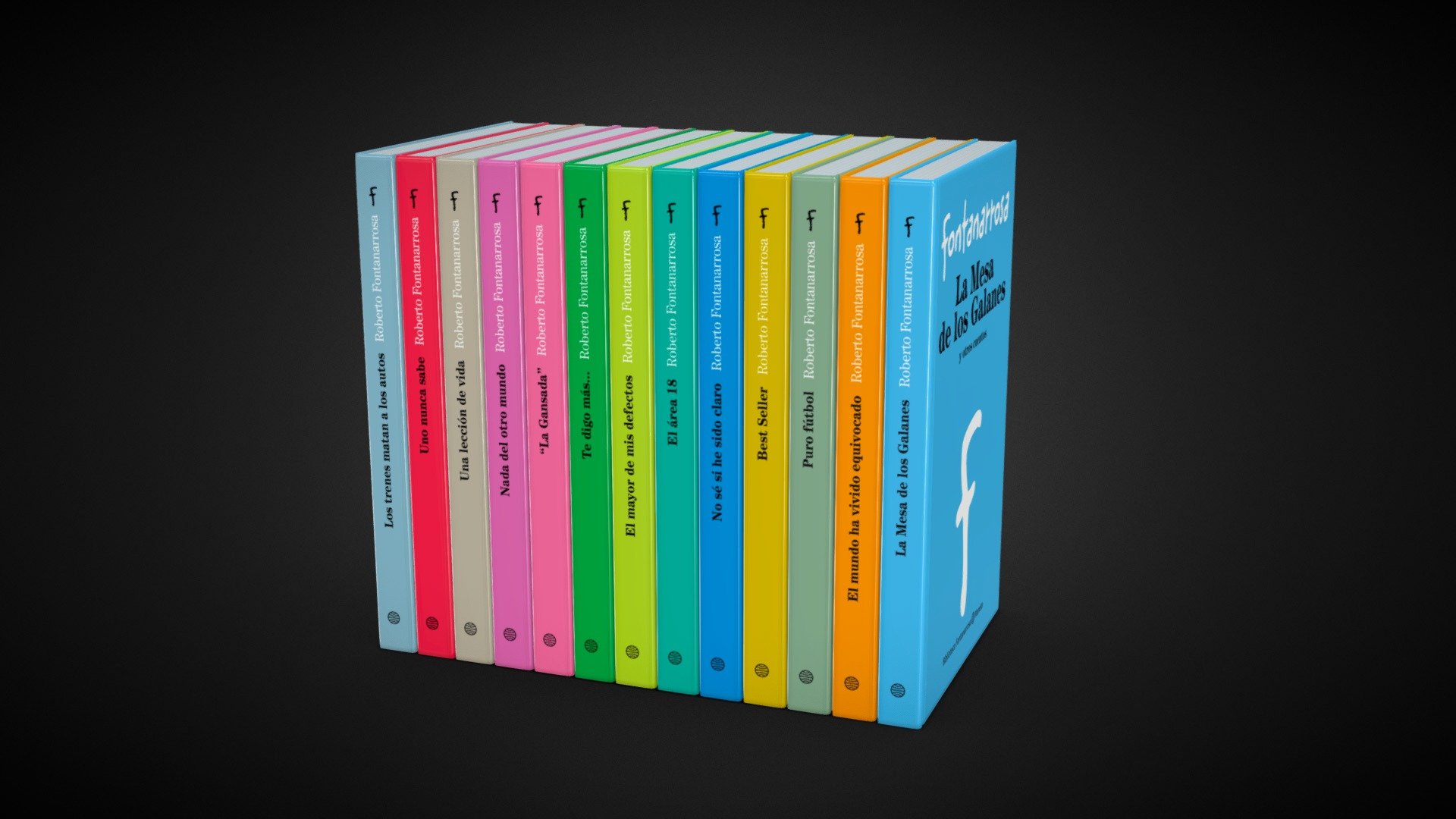 Collection of Colorful Books - Book Collection (2) - Buy Royalty Free 3D model by Leandro Salerno (@leansaler) 3d model