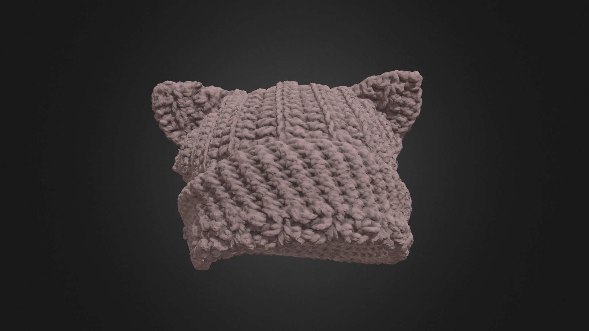 Crochet Cat Ear Beanie - Buy Royalty Free 3D model by Arkify 3D (@arkify) 3d model