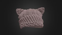 Crochet Cat Ear Beanie hat, beanie, cat-ears, cute-style, cat-earred, cat-ear-hat, womens-wear, womans-hat, cat-beanie, skater-style