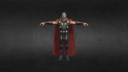 Thor 3D Model universe, hammer, marvel, widow, venom, civil, dc, thor, thor3d, myonir