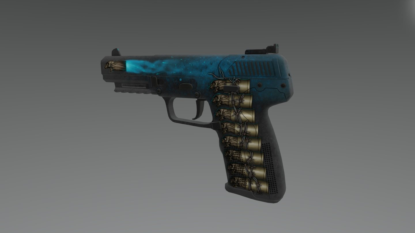 A Counter-Strike: Global Offensive weapon skin, on the Steam Workshop http://steamcommunity.com/sharedfiles/filedetails/?id=650934653  

Weapon mesh is an in-game asset, copyright Valve Corporation, Hidden Path Entertainment 3d model