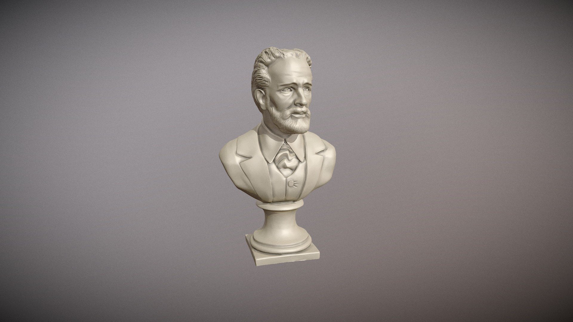 Bust of Tchaikovsky 3d model for print and paint - Bust of Tchaikovsky - Buy Royalty Free 3D model by abauerenator 3d model