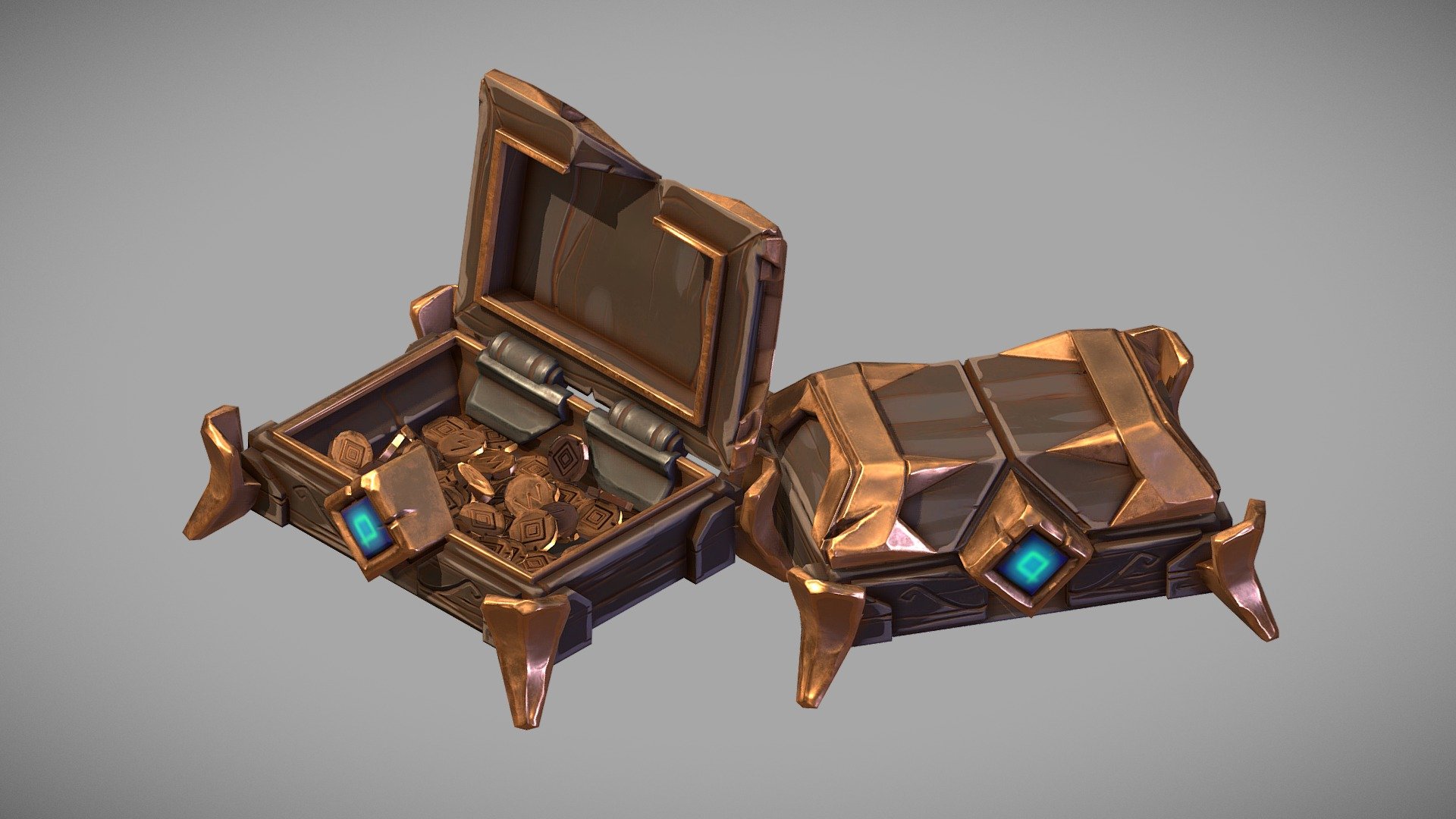 Magical Treasure Chest - Treasure Chest - 3D model by (Andy An)norbyscook (@norbyscook) 3d model