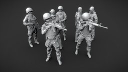Lowpoly Special Forces soldier, special, swat, specops, man, military, war