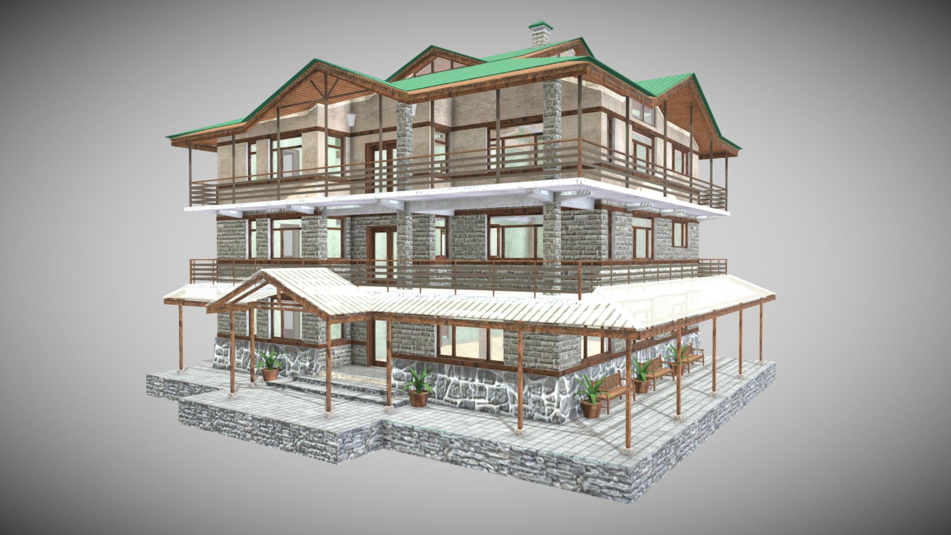 All in One Material PBR 8k - Dev House - Buy Royalty Free 3D model by Francesco Coldesina (@topfrank2013) 3d model