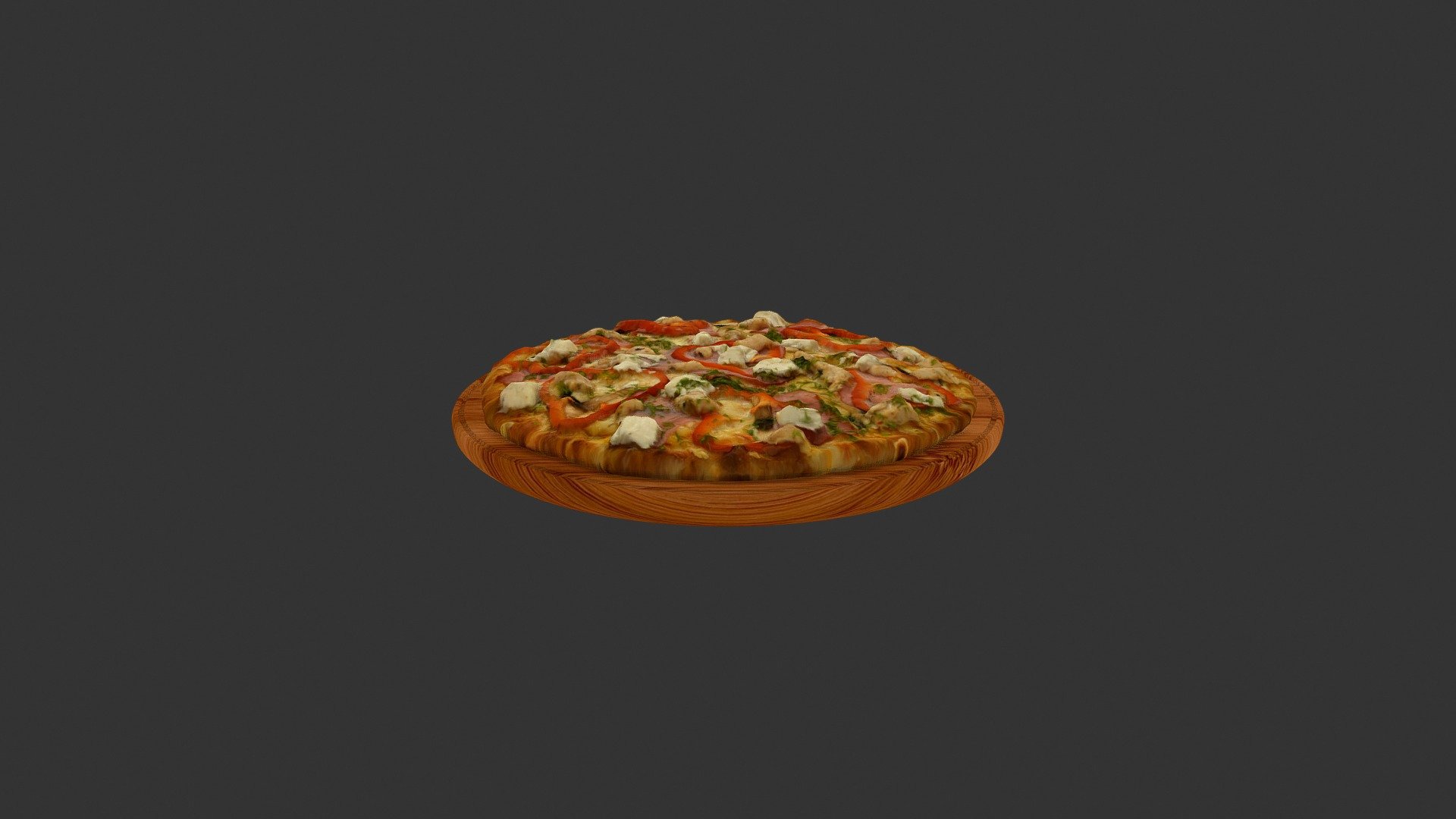 Піца Тартаріно (Cao_Blanco_pepper_pizza) - 3D model by alex.alexandrov.a 3d model