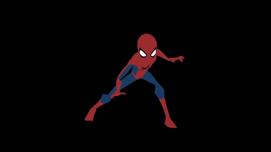 Low poly quick rig - Spidey idle loop - 3D model by polymeddy 3d model