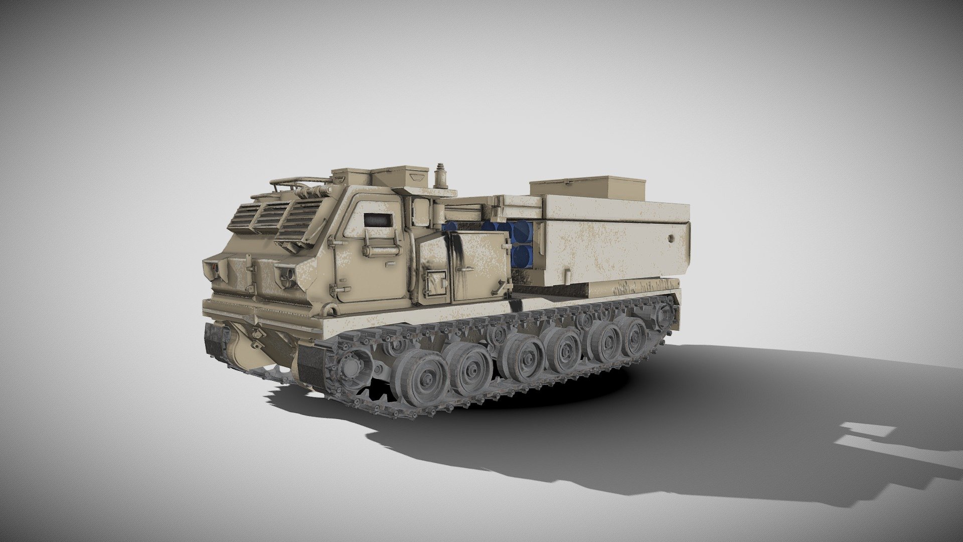 M270 MLRS painted and textured as in the IDF.
Model can be downloaded at: https://bit.ly/3Lkwl2t - Israeli Defence Forces M270 MLRS 3D model - 3D model by Amit.Rotem 3d model