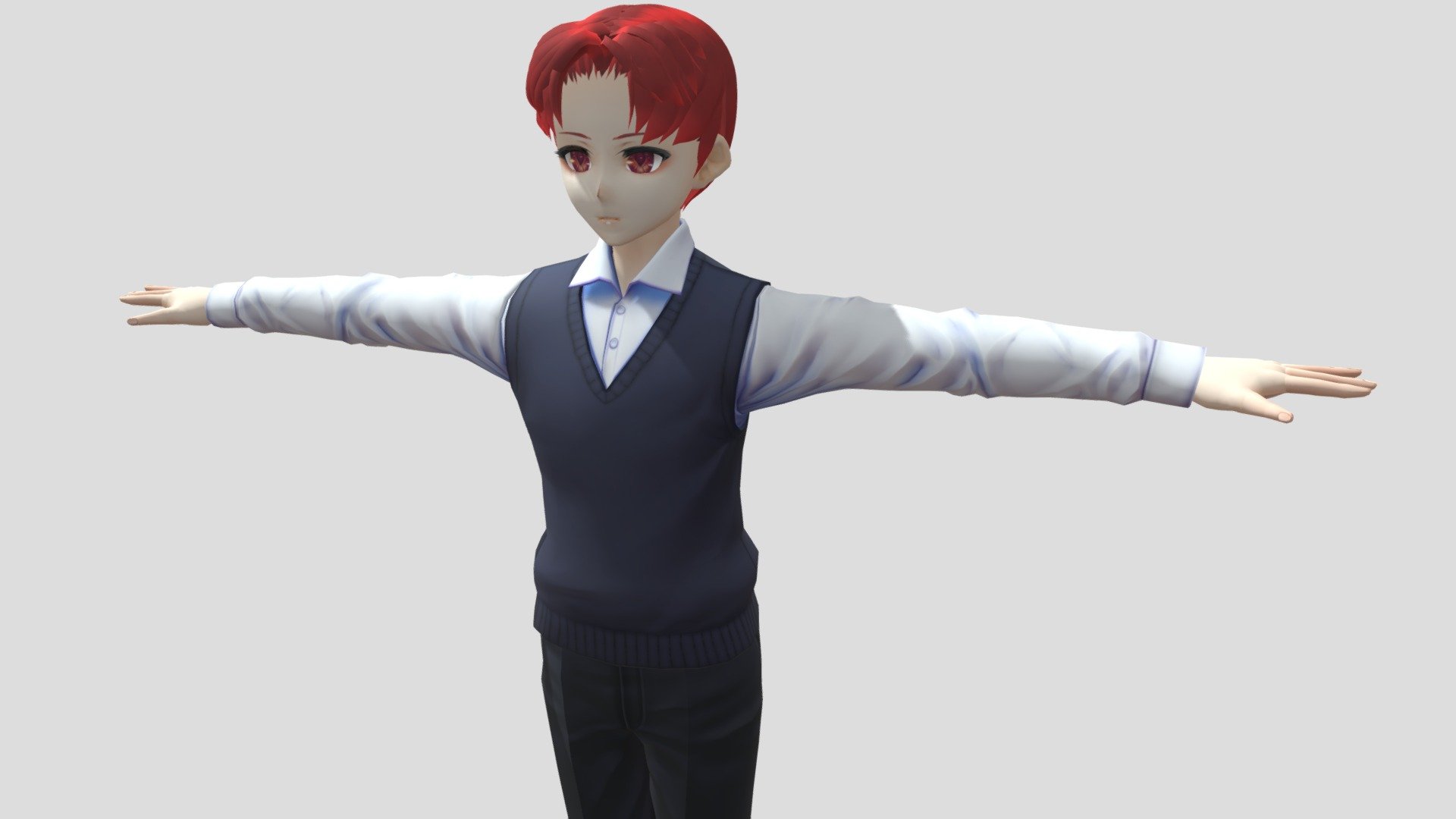 Model preview(1)

Model preview(2)



This character model belongs to Japanese anime style, all models has been converted into fbx file using blender, users can add their favorite animations on mixamo website, then apply to unity versions above 2019



Character : Male001/002

Verts:16481 / 13615

Tris:23560 / 19924

Fifteen / Sixteen textures for the character



This package contains VRM files, which can make the character module more refined, please refer to the manual for details



▶Commercial use allowed

▶Forbid secondary sales



Welcome add my website to credit :

Sketchfab

Pixiv

VRoidHub
 - 【Anime Character】Male001/002 (Discount/Unity 3D) - Buy Royalty Free 3D model by 3D動漫風角色屋 / 3D Anime Character Store (@alex94i60) 3d model