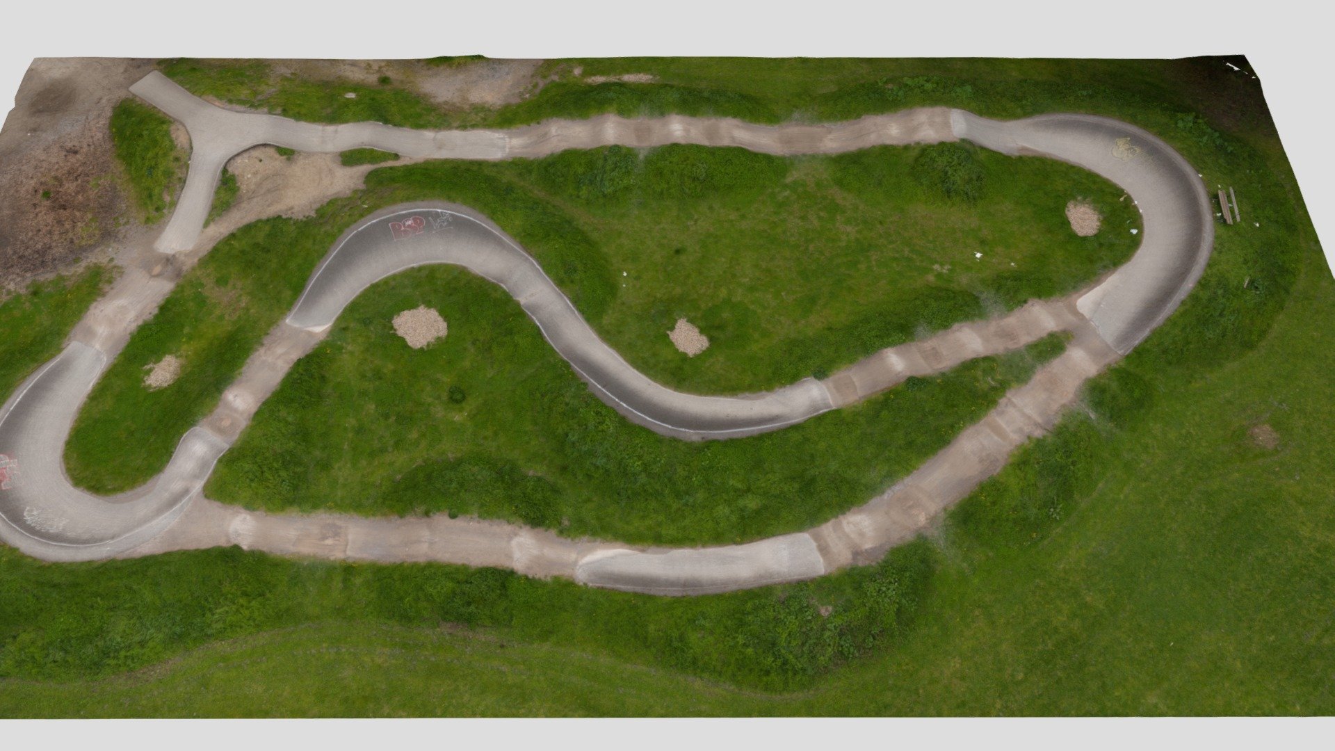 Photogrammetry Scan of a BMX track in South London.

To ensure colour accuracy the Raw Photography was profiled with X-Rite ColorChecker and a unique profile created for sRGB Colour Gamut in Lightroom. 
Scale bar has been applied so photogrammetry is correctly scaled. Lods have been cleaned up to remove floating polygons and close holes (where possible)
Note there are 2 diffuse maps with this package. The first diffuse map texture is the original photography. The second map is called diffuse_3 and are delit for re-lighting so you have both options available to you.




https://youtu.be/cEaVye9scN8

Package includes 4 LODs with 




1 million Polygon FBX model with 8k x6 UDIM Diffuse, Diffuse_3 Texture Maps and Normal Maps 

500k Polygon FBX model with 8k x6 UDIM Diffuse, Diffuse_3 Texture Maps and Normal Maps

200k Polygon FBX model with 8k x4 UDIM Diffuse, Diffuse_3 Texture Maps and Normal Maps 

50k Polygon FBX model with 8k x4 UDIM Diffuse, Diffuse_3 Texture Maps and Normal Maps
 - BMX Track - Buy Royalty Free 3D model by Kieron Helsdon (@ronski) 3d model