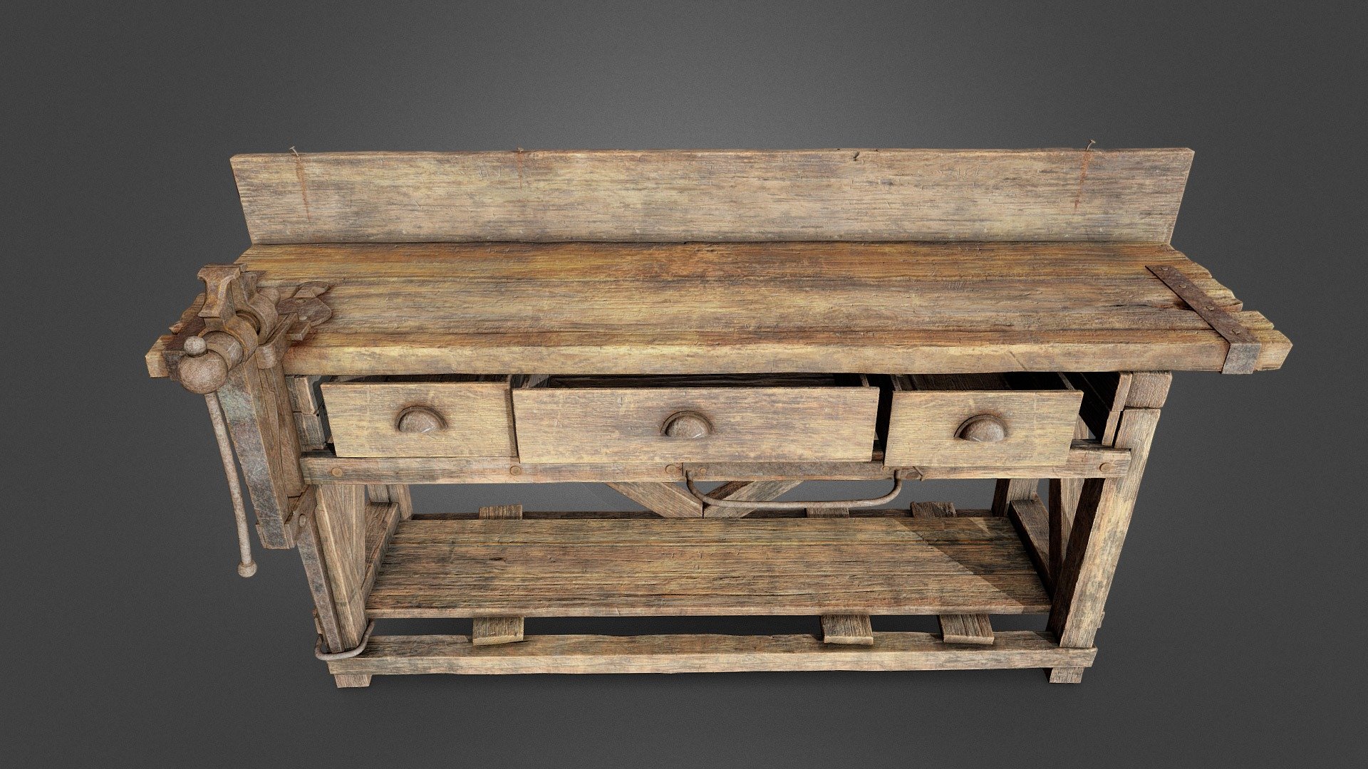 Workbench was modeled in Autodesk Maya 2023. Sculpted in Zbrush and textured in Substance Painter. Hope you like it 3d model