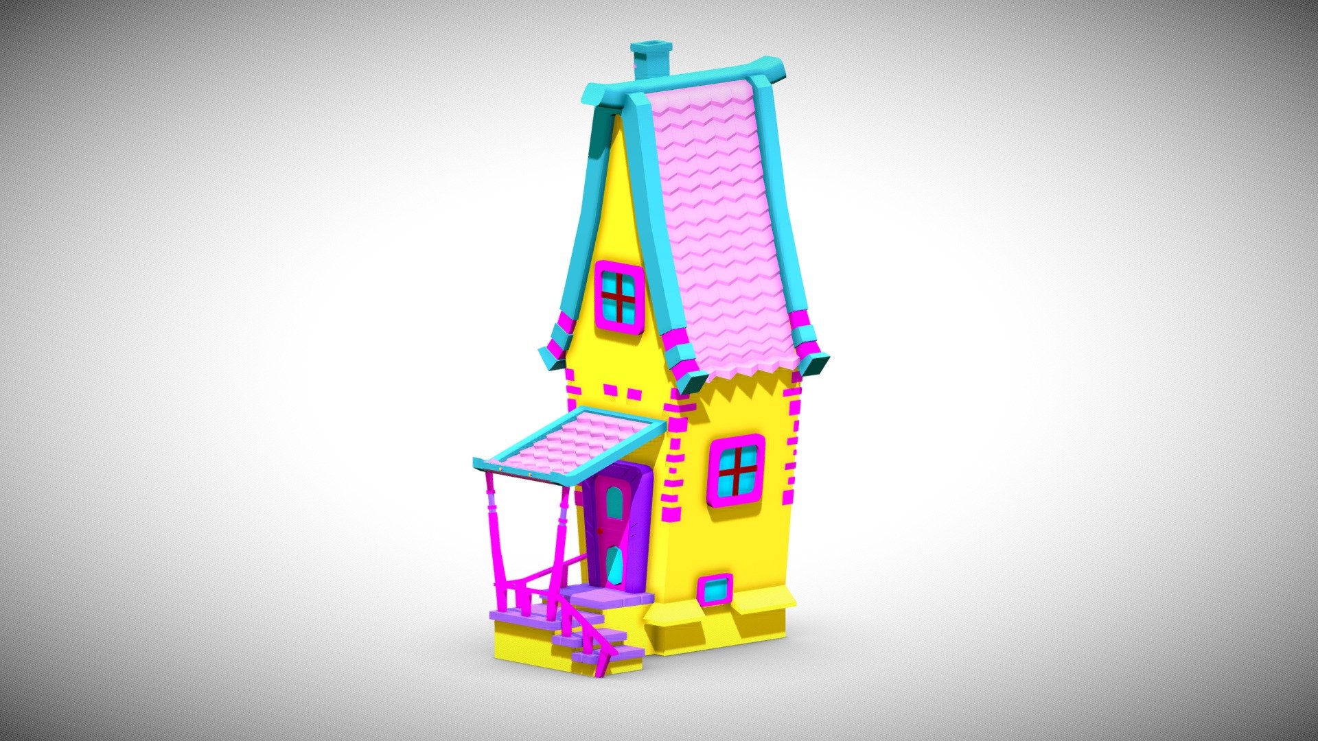 Cartoon Stylished house with 4000 polygons
this house has no uvs and no textures just plain materials with flat colors - Cartoon Style House Lowpoly - Buy Royalty Free 3D model by rfarencibia 3d model