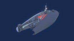 Torpedero Peral  cutaway underwater, warfare, submarine, peral, torpedero