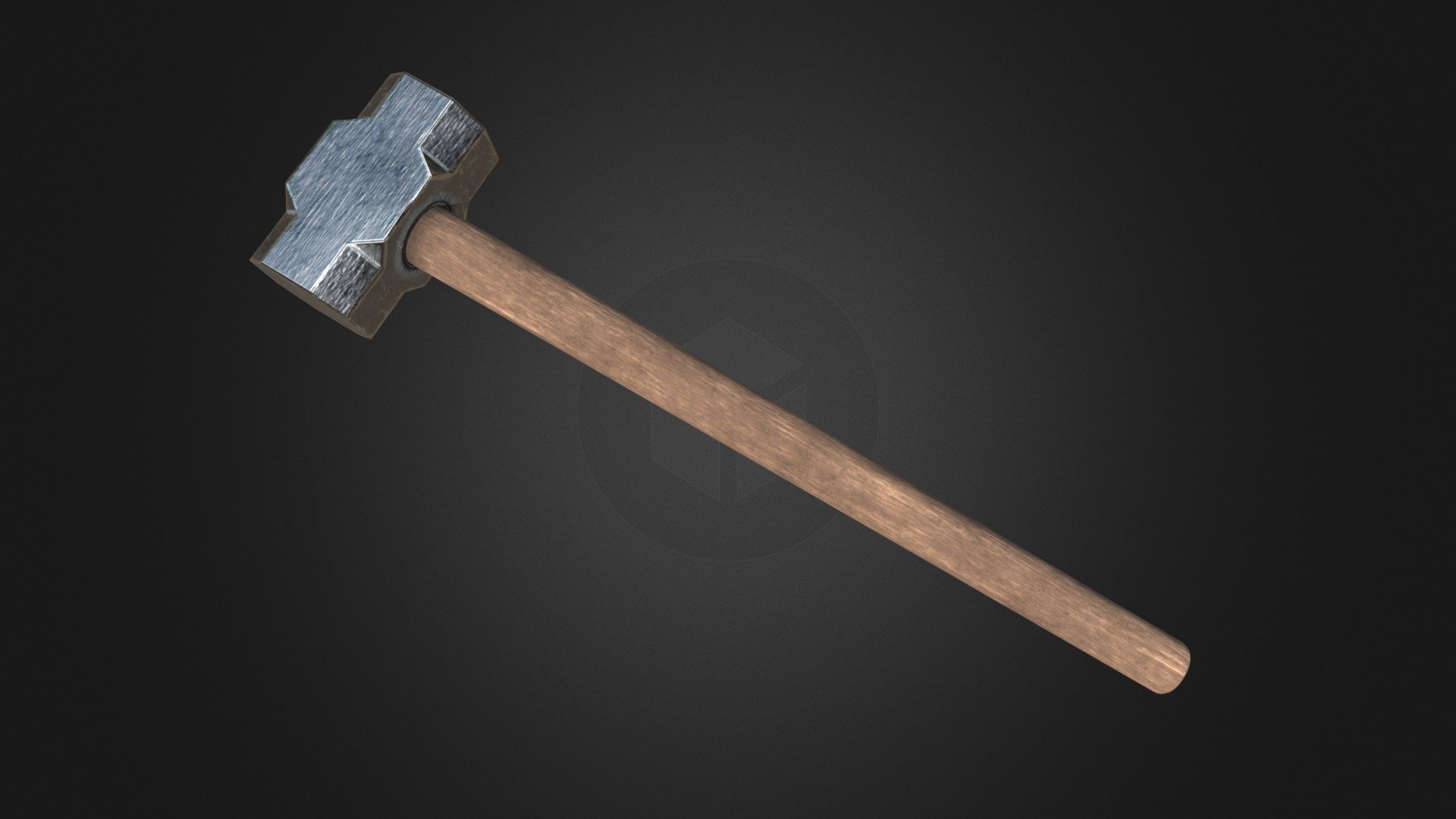 Made this to test out substance painter - Sledge Hammer - 3D model by HBradnam 3d model