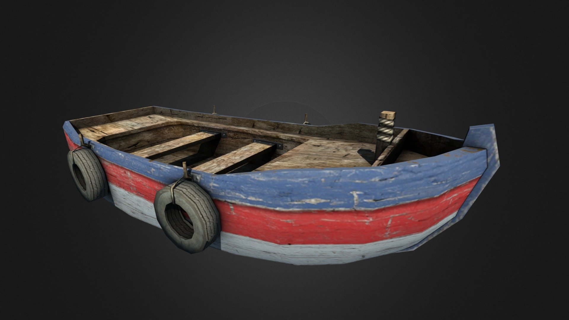 Published by 3ds Max - Small Wooden Boat - Download Free 3D model by Thomas Kole (@ThomasKole) 3d model